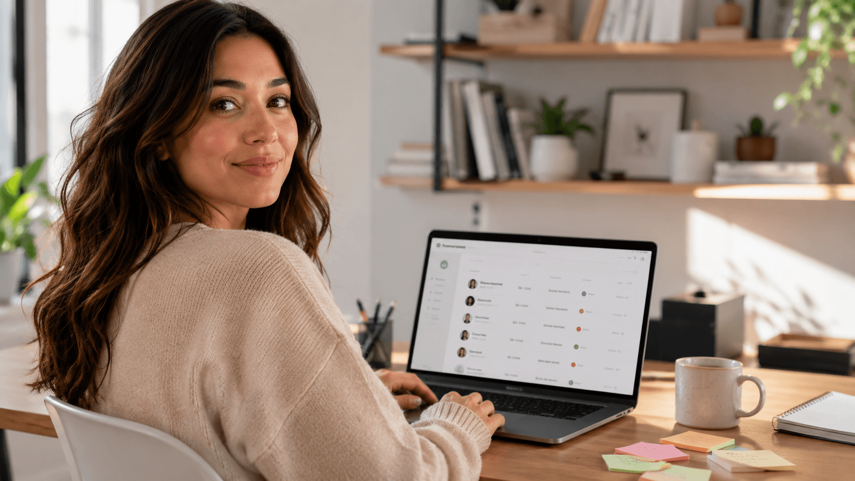 Freelancer managing multiple clients on a laptop using Zapledger client management